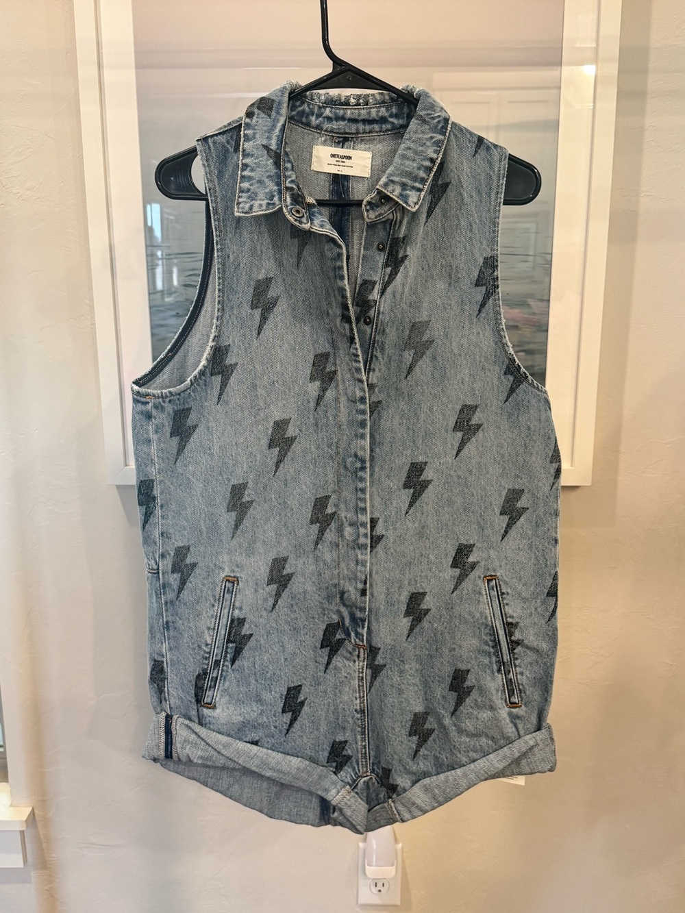 OneTeaspoon Sleeveless Denim Jumpsuit ⚡️